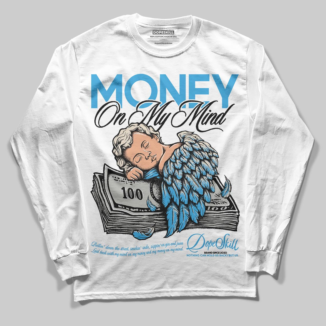 UNC Reimagined 1s DopeSkill Long Sleeve T-Shirt MOMM Graphic