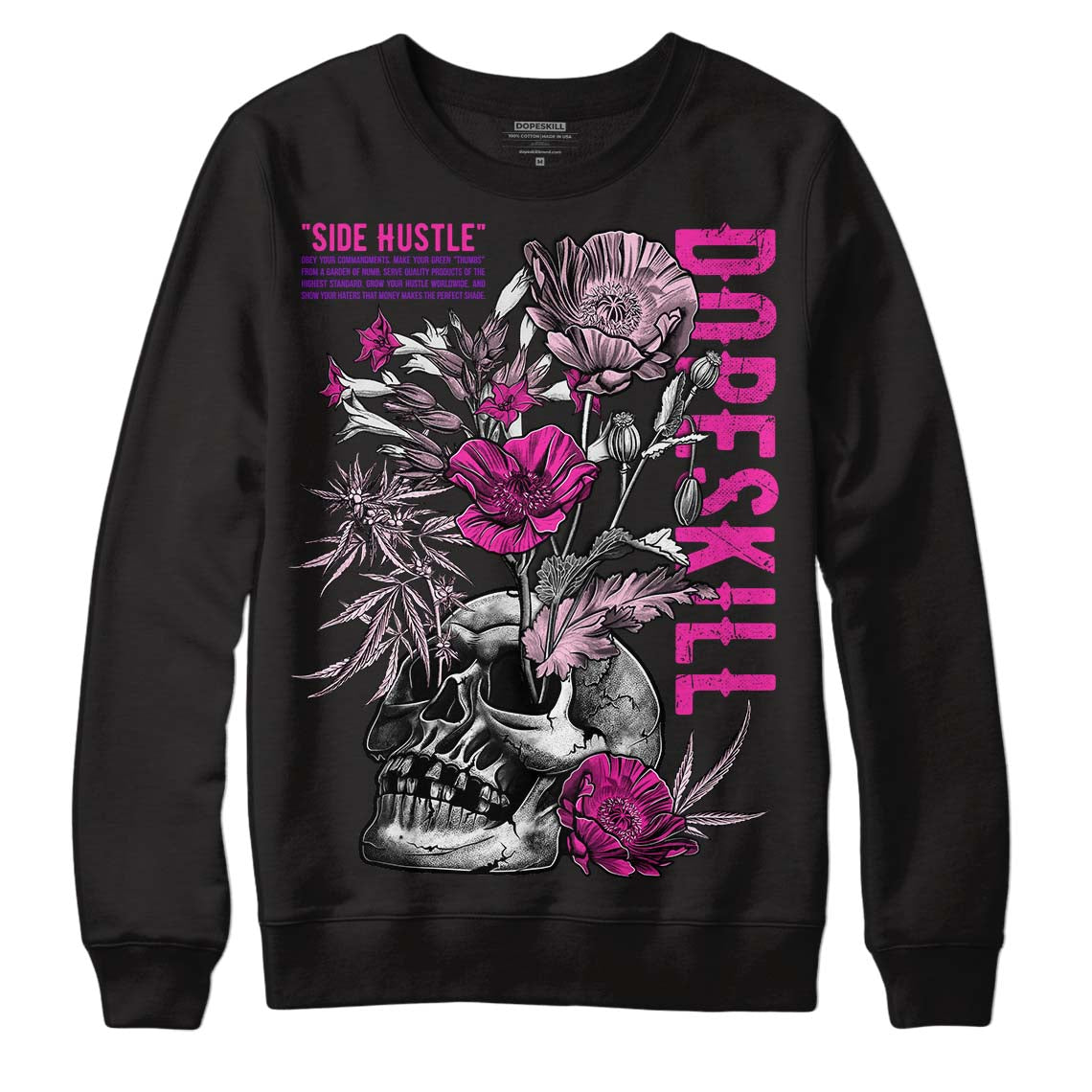 Triple Pink Dunk Low DopeSkill Sweatshirt Side Hustle Graphic