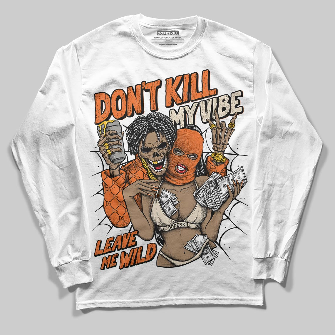 Starfish 3s DopeSkill Long Sleeve T-Shirt Don't Kill My Vibe Graphic