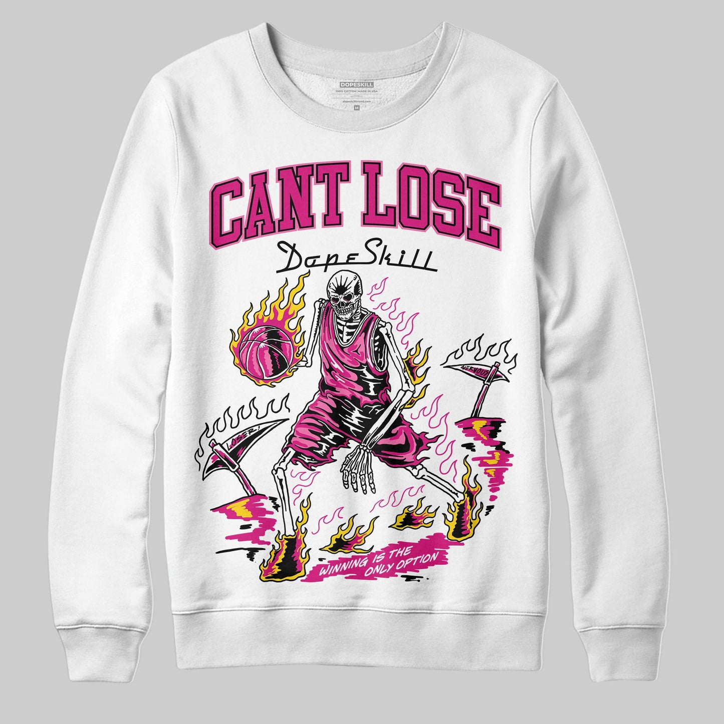 Rick RO Pink Leather Sneakers DopeSkill Sweatshirt Cant Lose Graphic