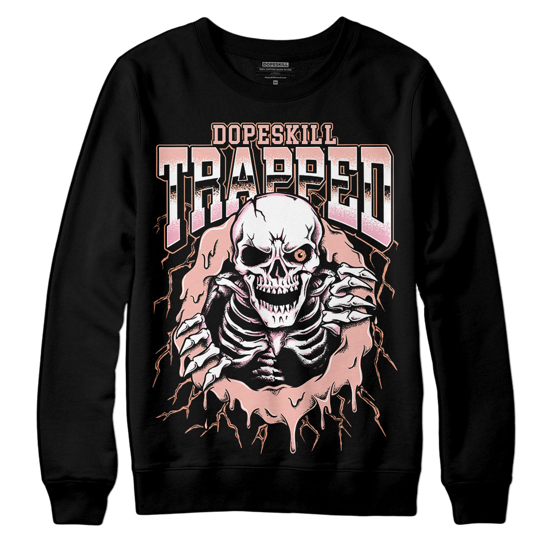 Legend Pink 11s DopeSkill Sweatshirt Trapped Halloween Graphic