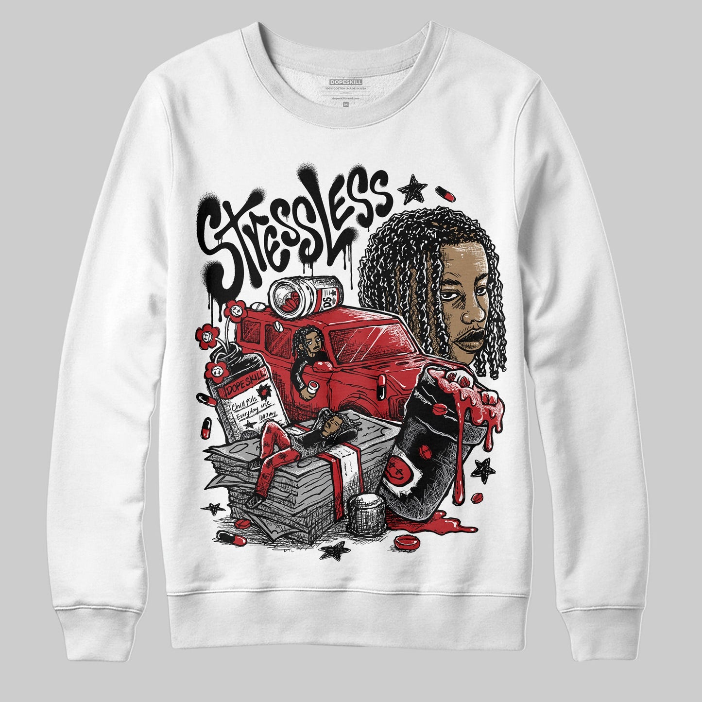 Black Toe Reimagined 1s DopeSkill Sweatshirt Stressless Graphic