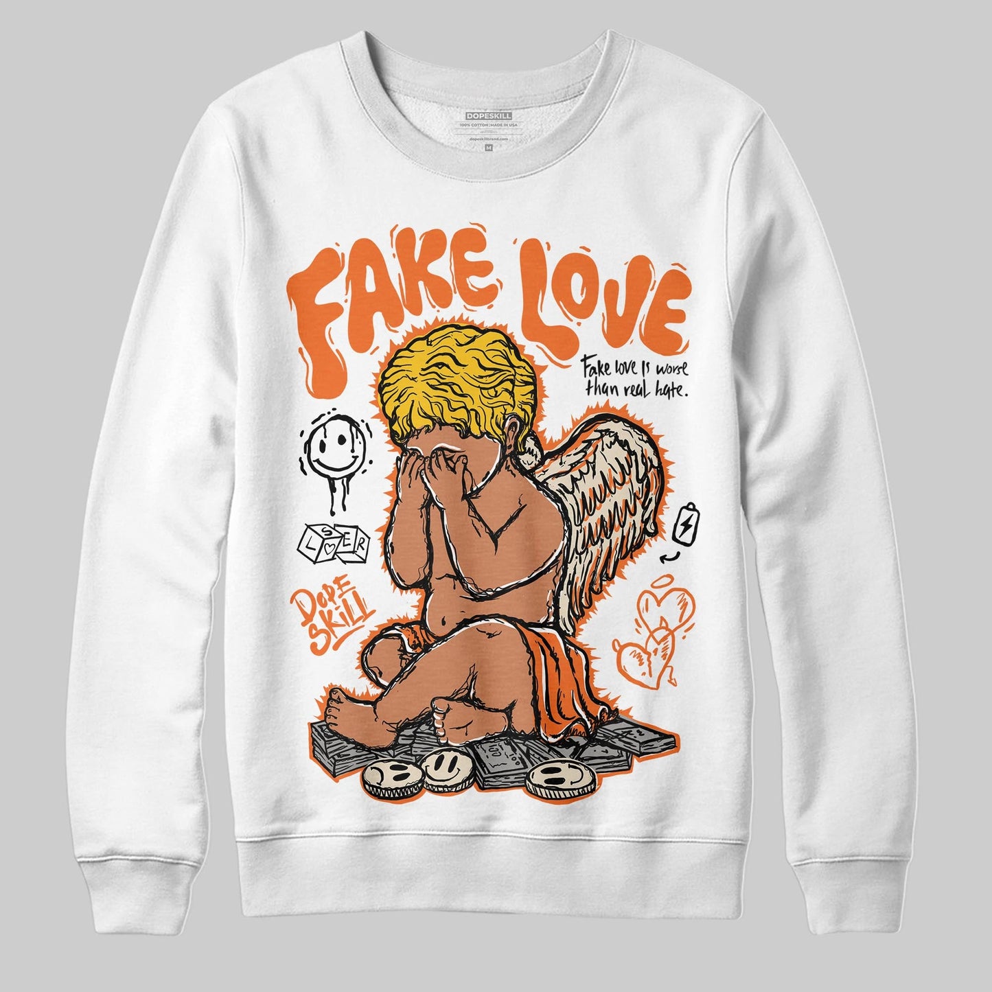 Starfish 3s DopeSkill Sweatshirt False Love Graphic