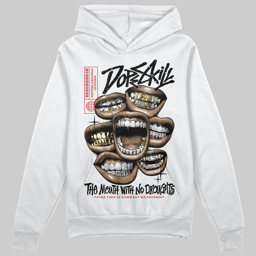 Bred Velvet 11s DopeSkill Hoodie Sweatshirt The Mouth With No Droughts Graphic
