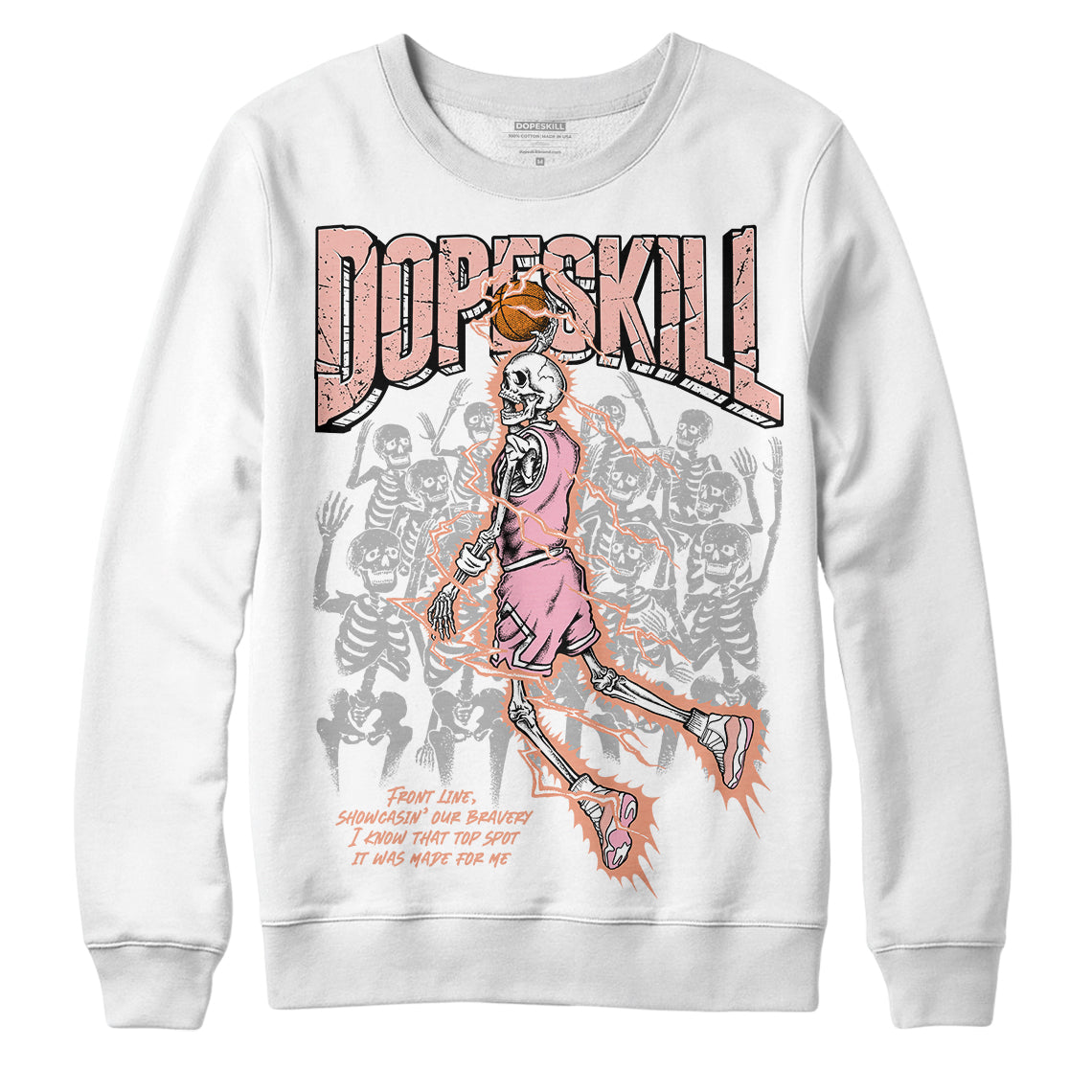 Legend Pink 11s DopeSkill Sweatshirt Thunder Dunk Graphic