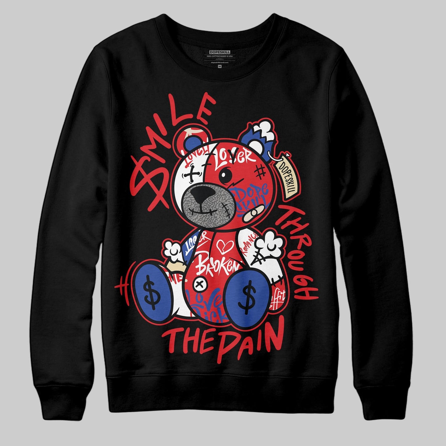 Seoul 2.0 3s DopeSkill Sweatshirt Smile Through The Pain Graphic