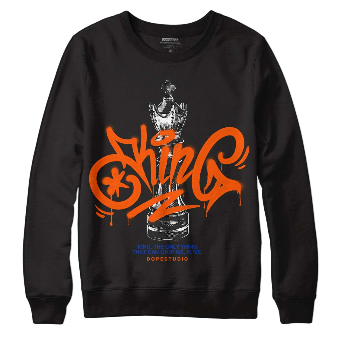Dunk Low Futura Orange Blaze DopeSkill Sweatshirt King Chess Graphic