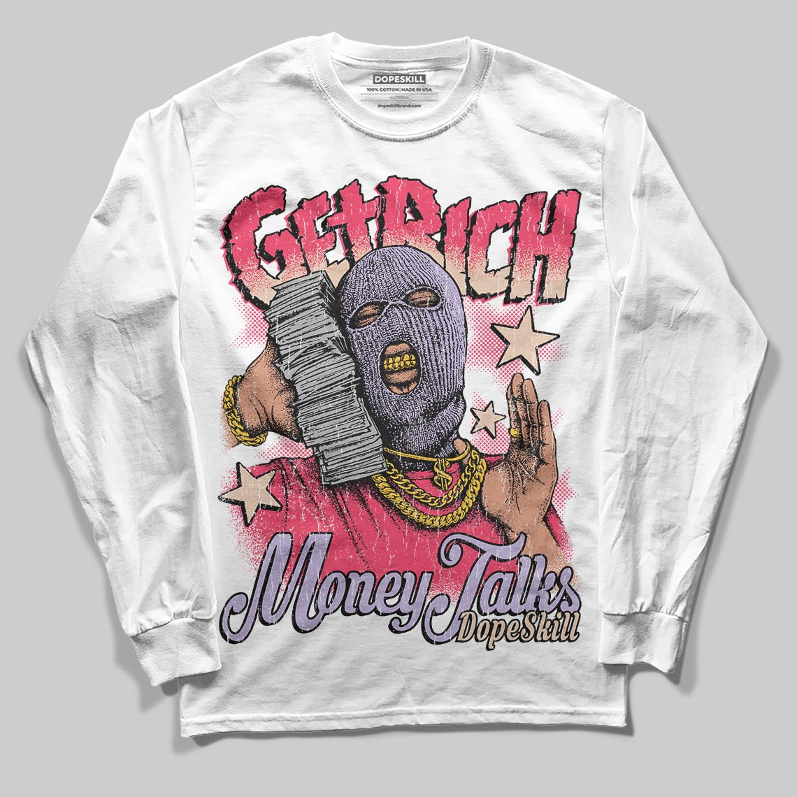 Peanut Butter Jelly 5s DopeSkill Long Sleeve T-Shirt Get Rich Graphic