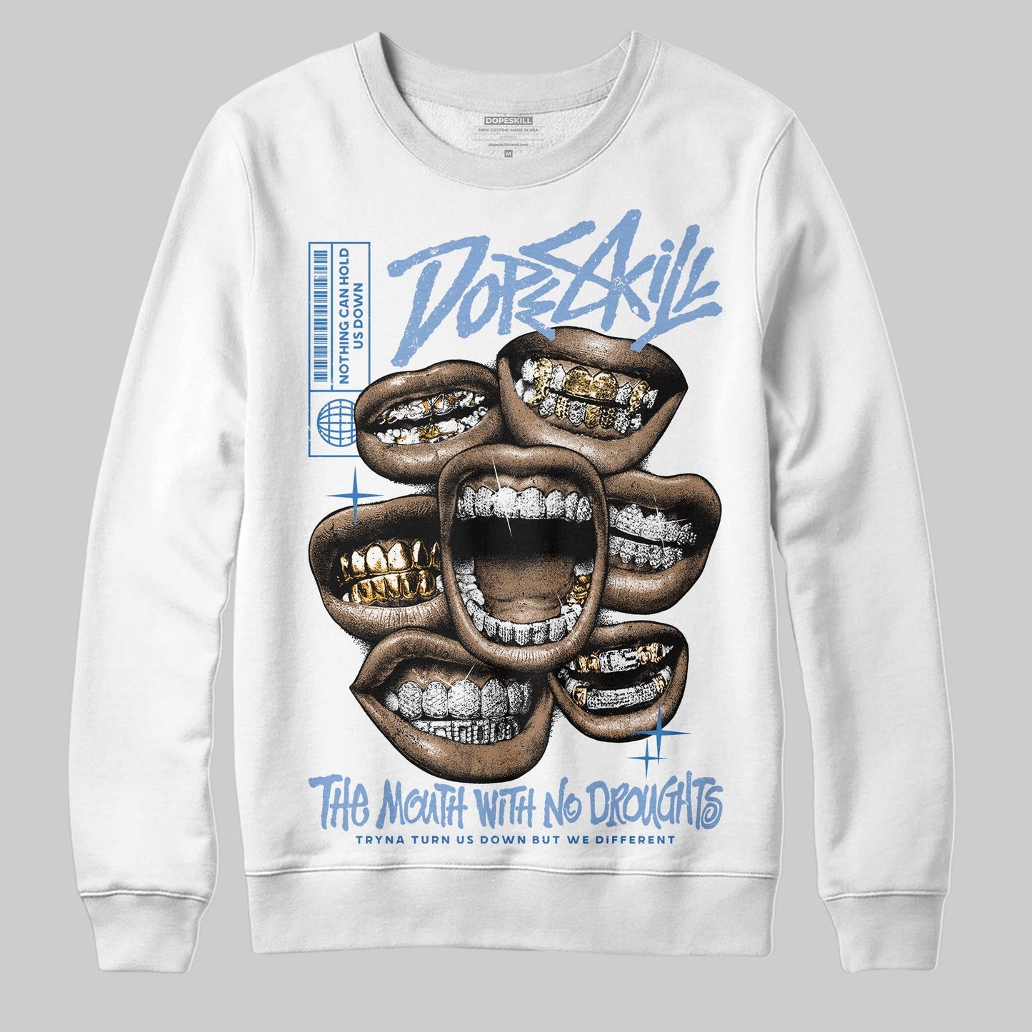 Forget Me Not 4s DopeSkill Sweatshirt The Mouth With No Droughts Graphic