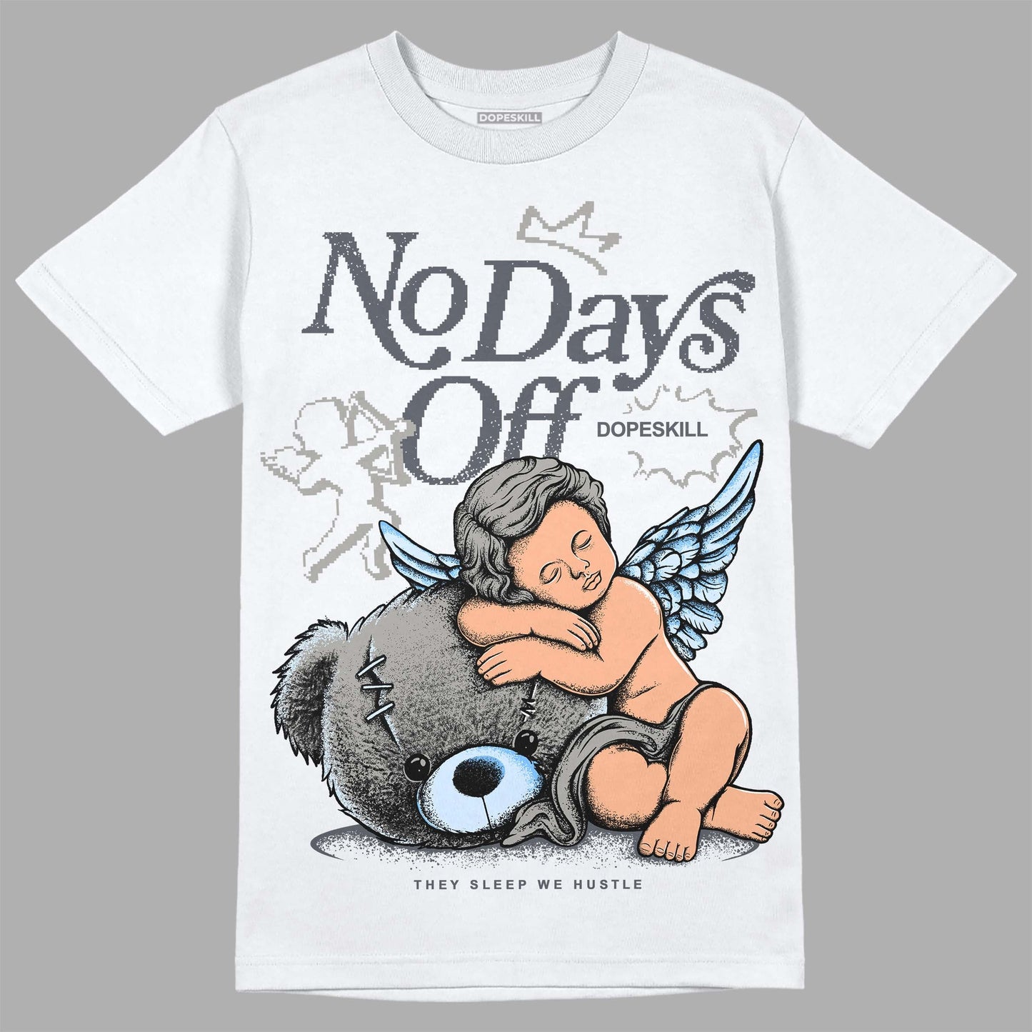 Cool Grey 11s DopeSkill T-Shirt New No Days Off Graphic