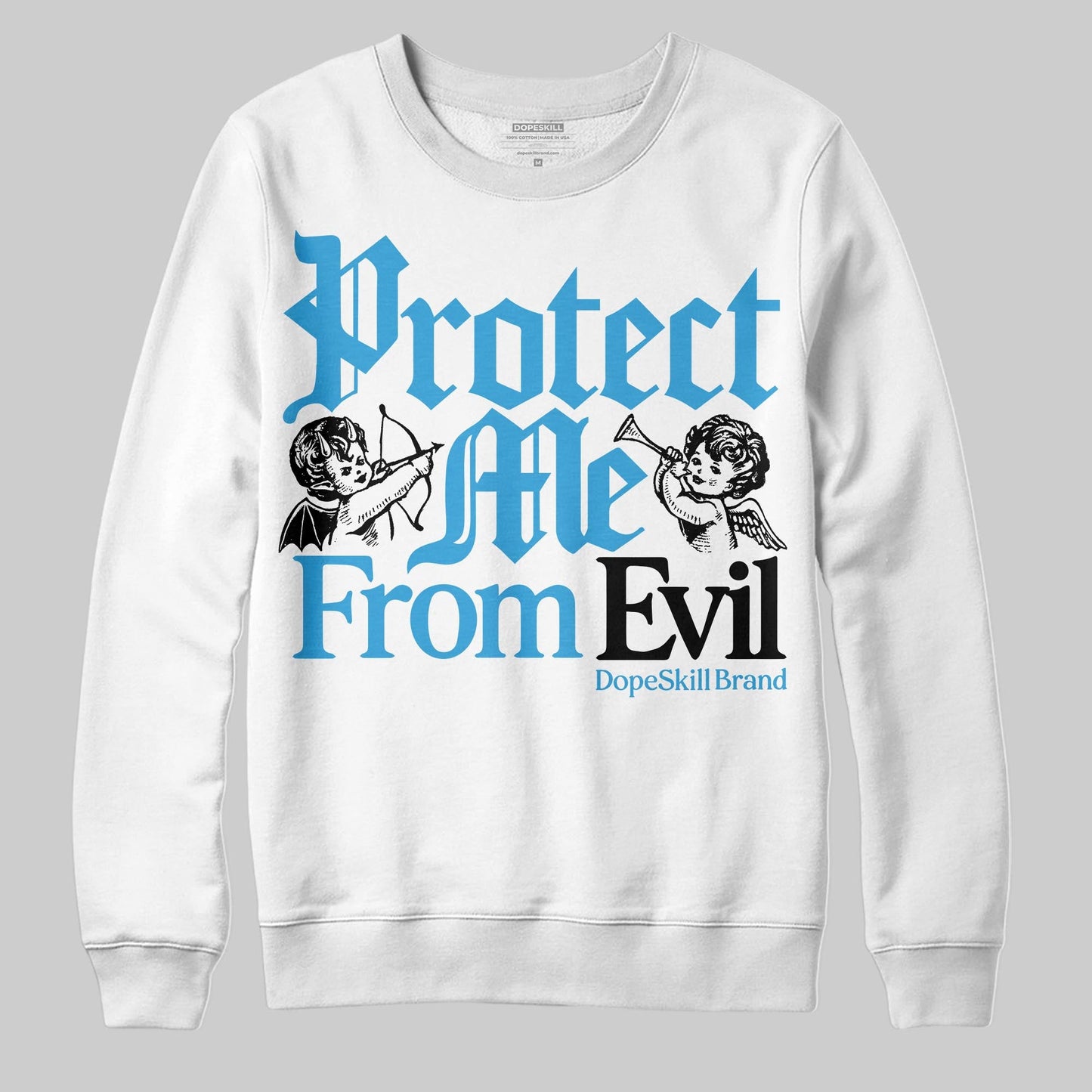 UNC Reimagined 1s DopeSkill Sweatshirt Protect Me From Evil Graphic