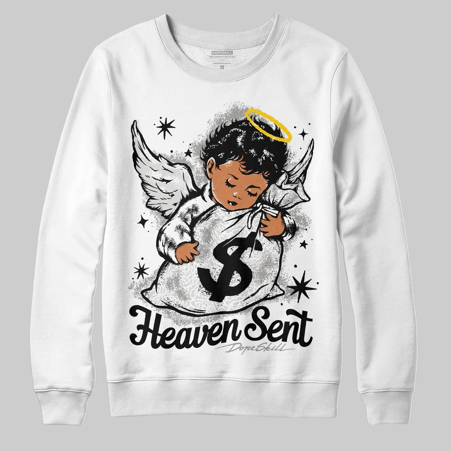 Pure Money 3s DopeSkill Sweatshirt Heaven Sent Graphic
