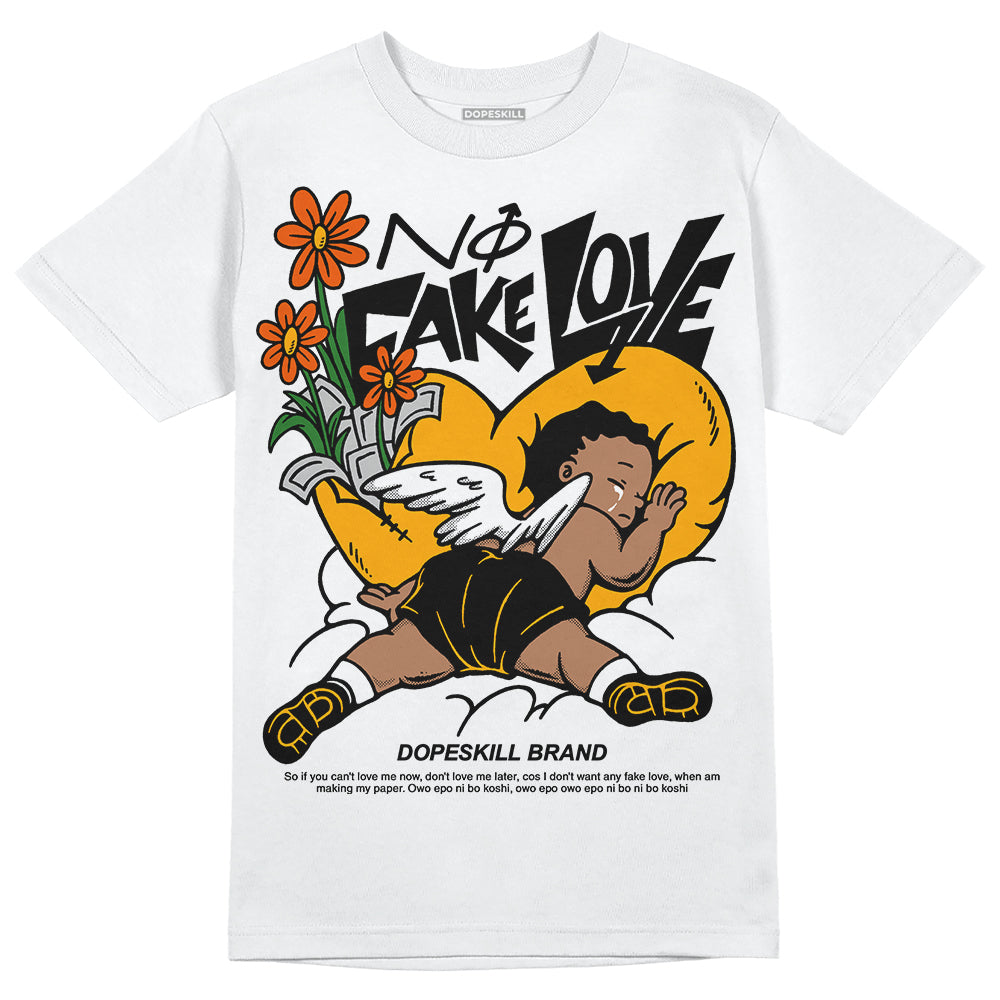 Black Taxi 12s DopeSkill T-Shirt No Fake Love Graphic