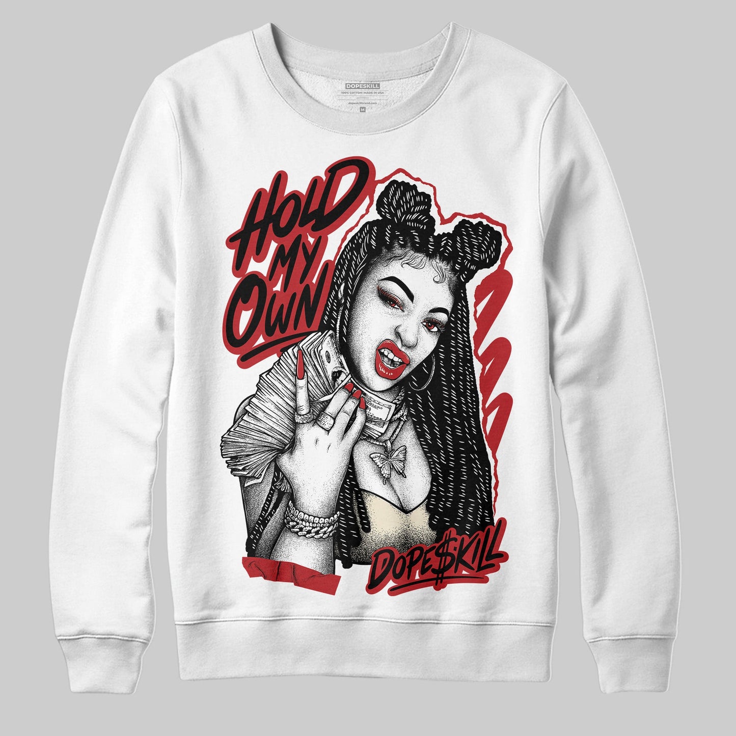 Black Toe Reimagined 1s DopeSkill Sweatshirt New H.M.O Graphic