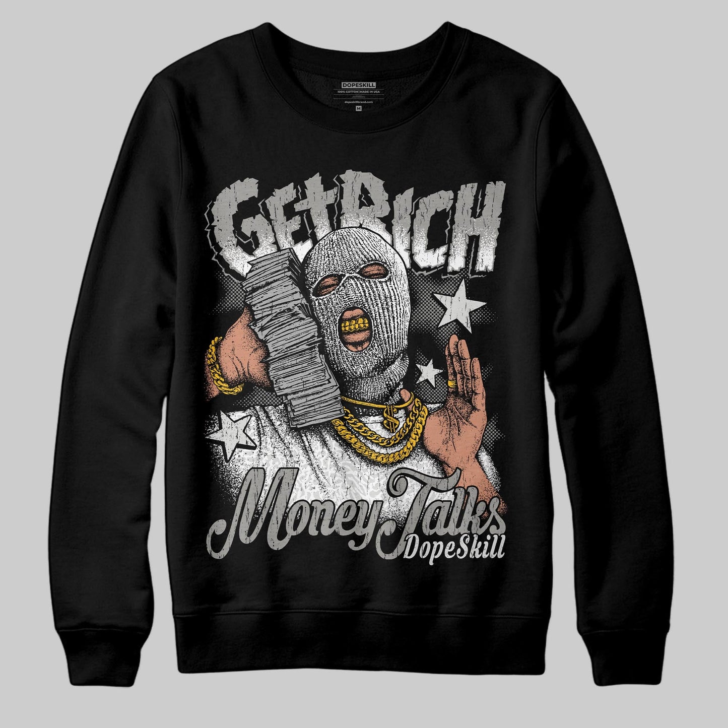 Pure Money 3s DopeSkill Sweatshirt Get Rich Graphic