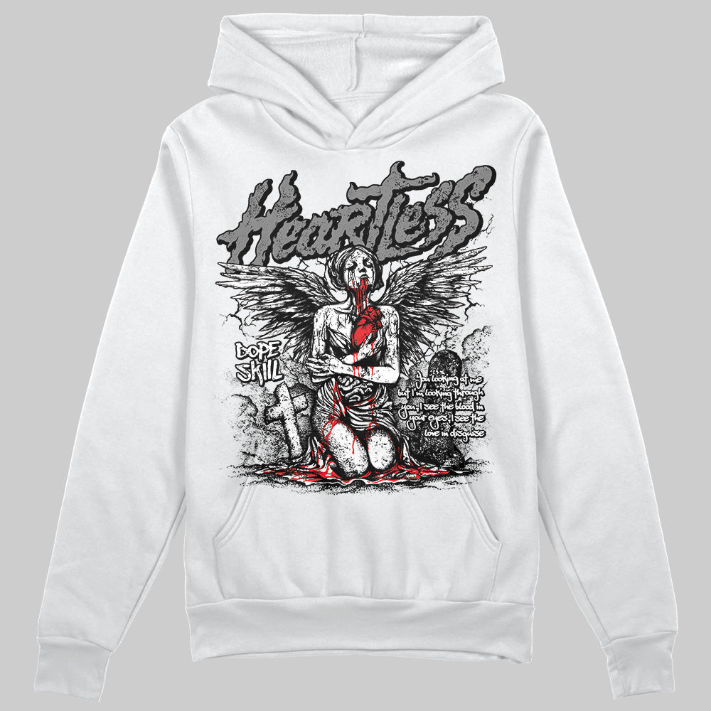 Grey Collection DopeSkill Hoodie Sweatshirt Heartless Graphic
