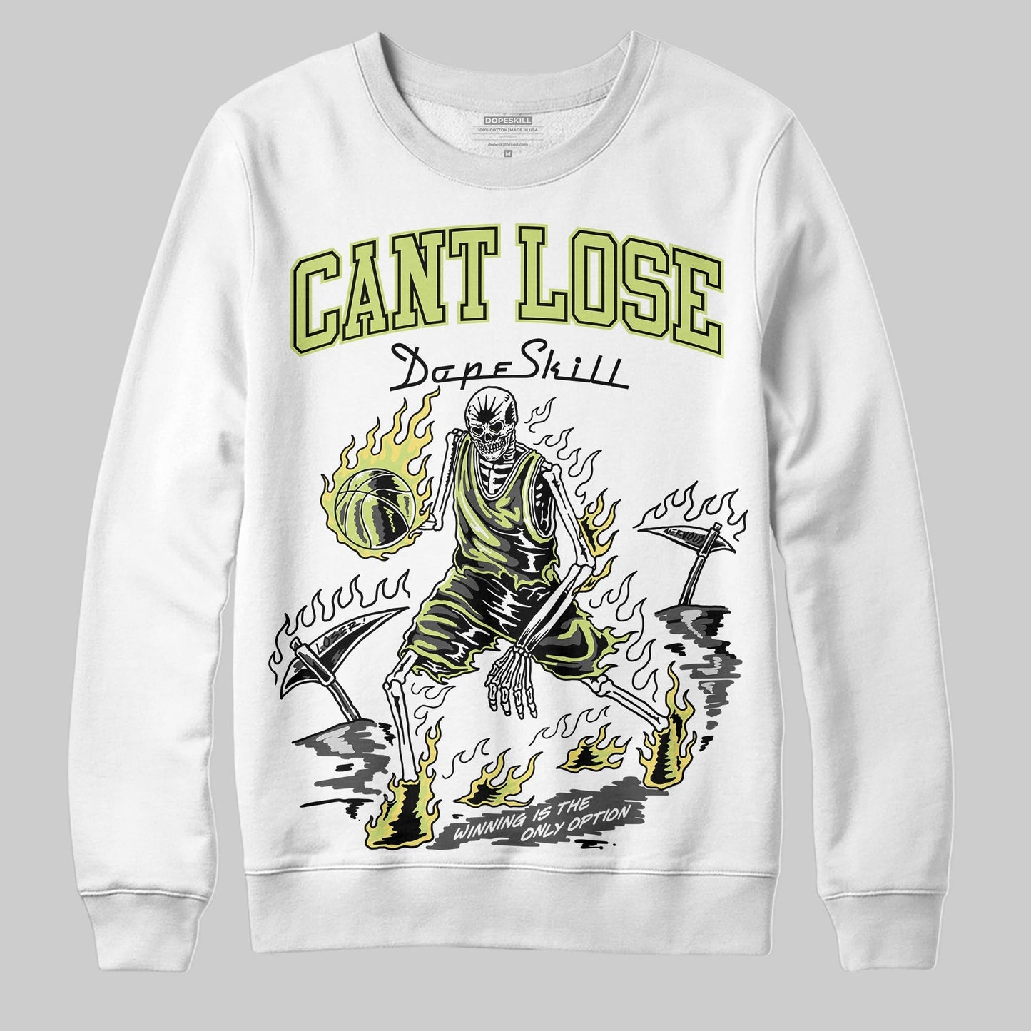 Light Lemon Twist 4s DopeSkill Sweatshirt Cant Lose Graphic