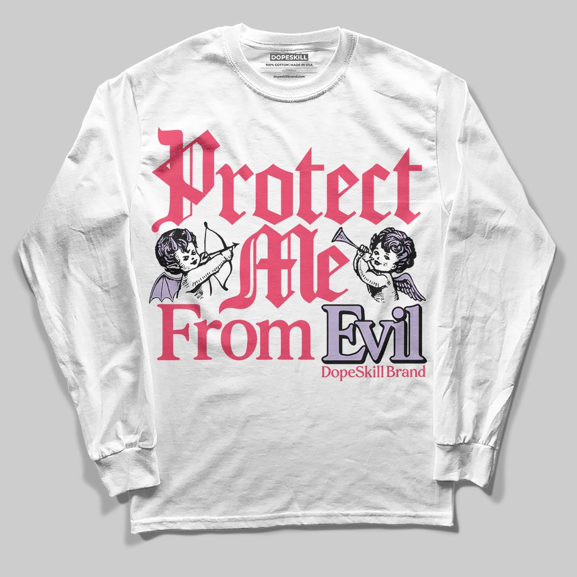 Peanut Butter Jelly 5s DopeSkill Long Sleeve T-Shirt Protect Me From Evil Graphic