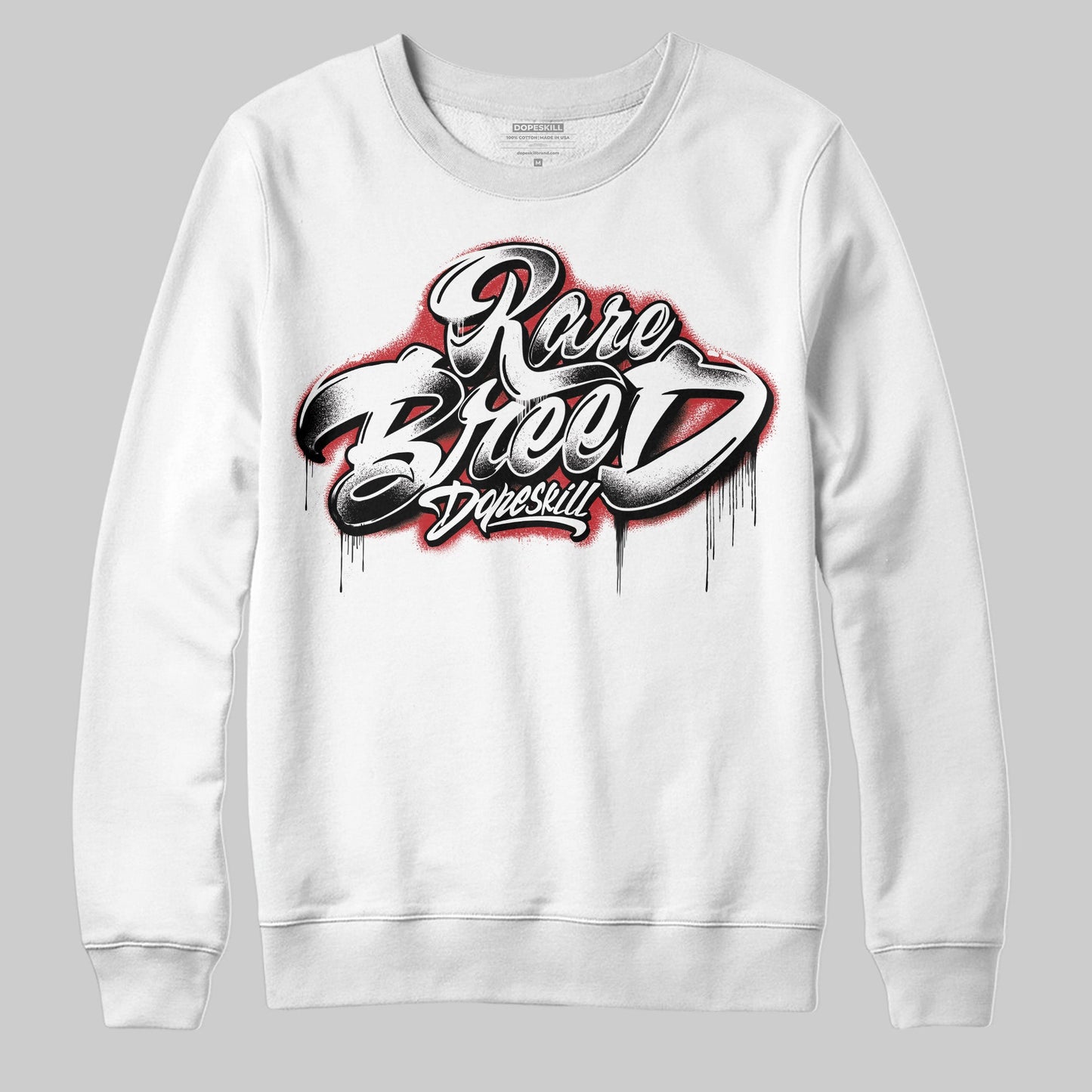 Bred Velvet 11s DopeSkill Sweatshirt Rare Breed Type Graphic