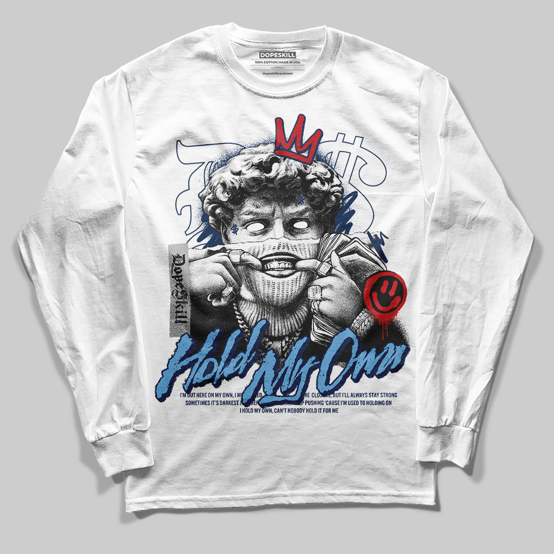 Summit White Navy 4s DopeSkill Long Sleeve T-Shirt In My Way Graphic
