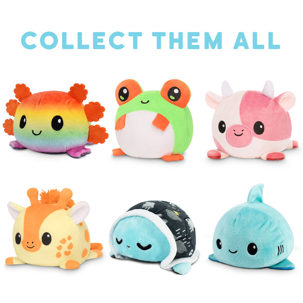 TeeTurtle Reversible Axolotl Plushie (Jack-o-Lantern)