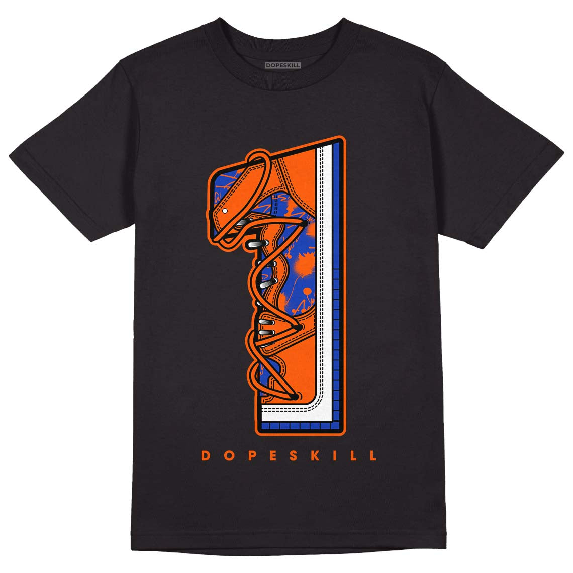 Dunk Low Futura Orange Blaze DopeSkill T-Shirt No.1 Graphic