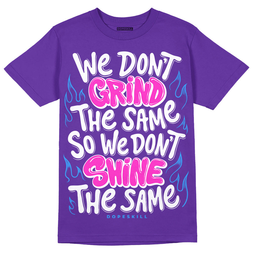 Dunk Purple Championship Court White DopeSkill Purple T-shirt Grind Shine Graphic