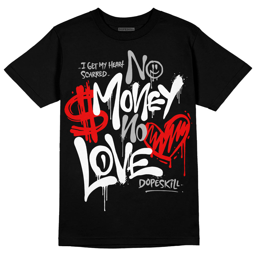 Dunk Panda White Black DopeSkill T-Shirt No Money No Love Typo Graphic