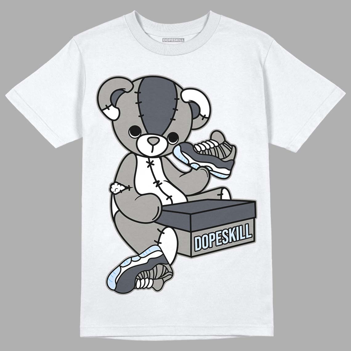 Cool Grey 11s DopeSkill T-Shirt Sneakerhead BEAR Graphic