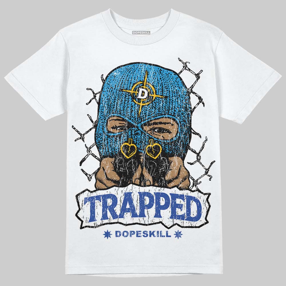 Royal Blue Collection DopeSkill T-Shirt New Trapped Graphic