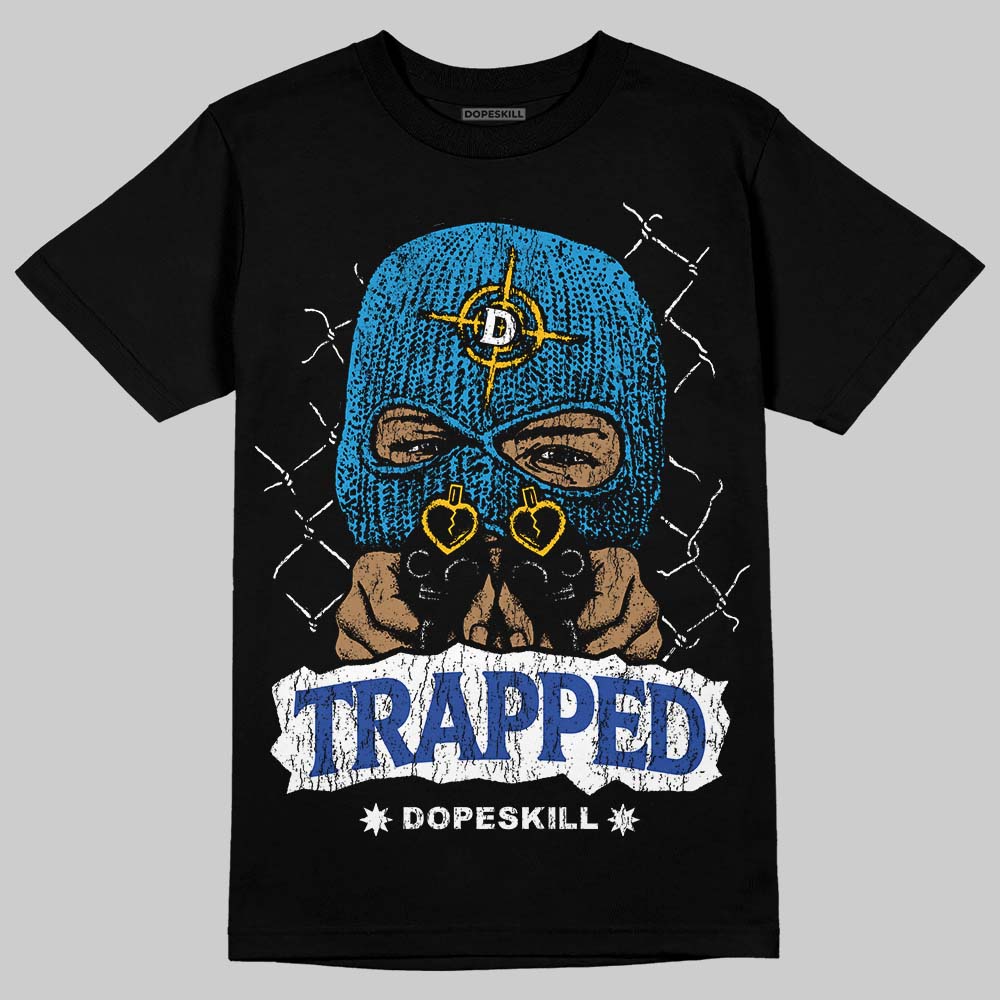 Royal Blue Collection DopeSkill T-Shirt New Trapped Graphic