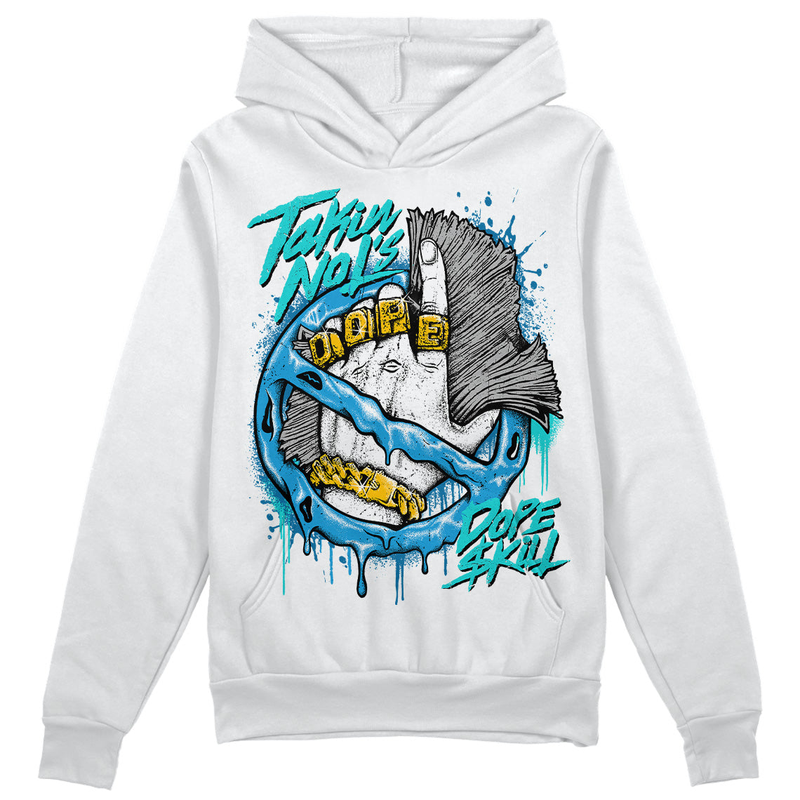 Military Blue 4s DopeSkill Hoodie Sweatshirt Takin No L's Graphic