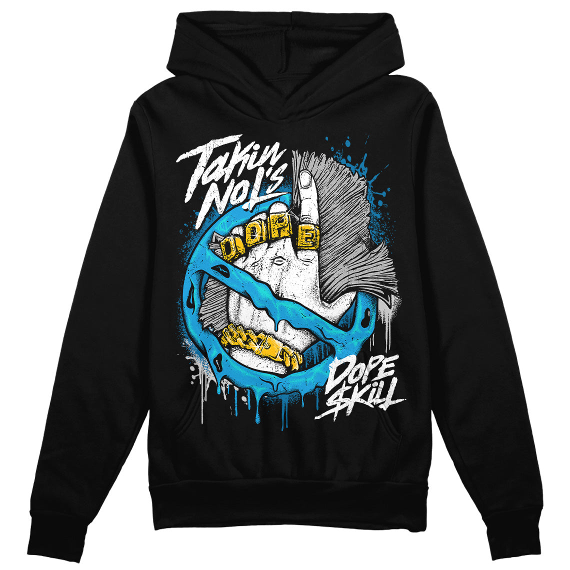Military Blue 4s DopeSkill Hoodie Sweatshirt Takin No L's Graphic