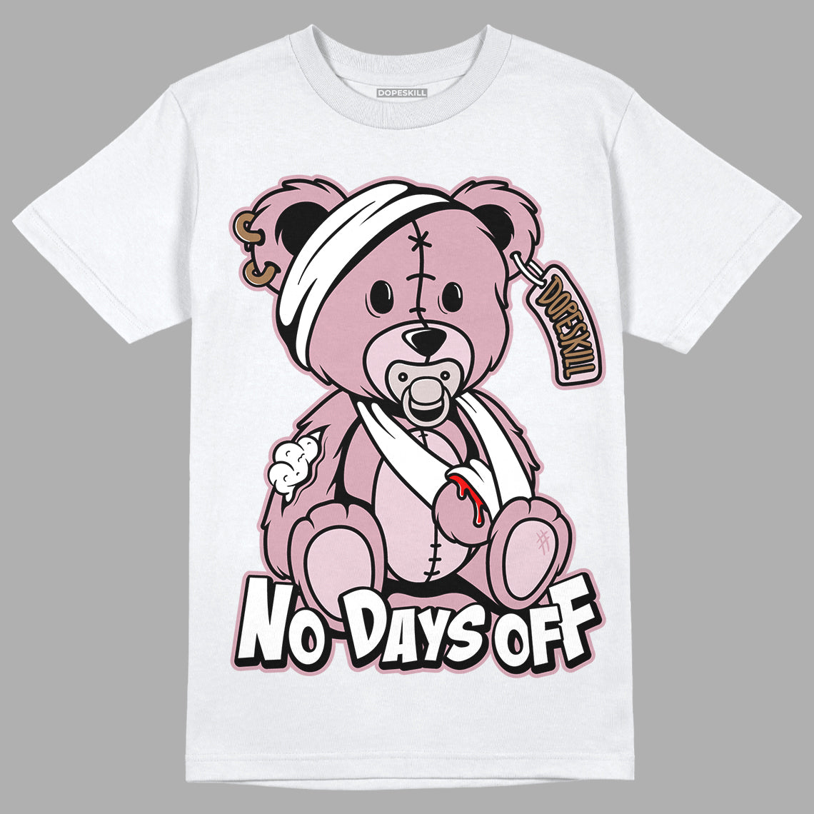Dunk Low Teddy Bear Pink DopeSkill T-Shirt Hurt Bear Graphic