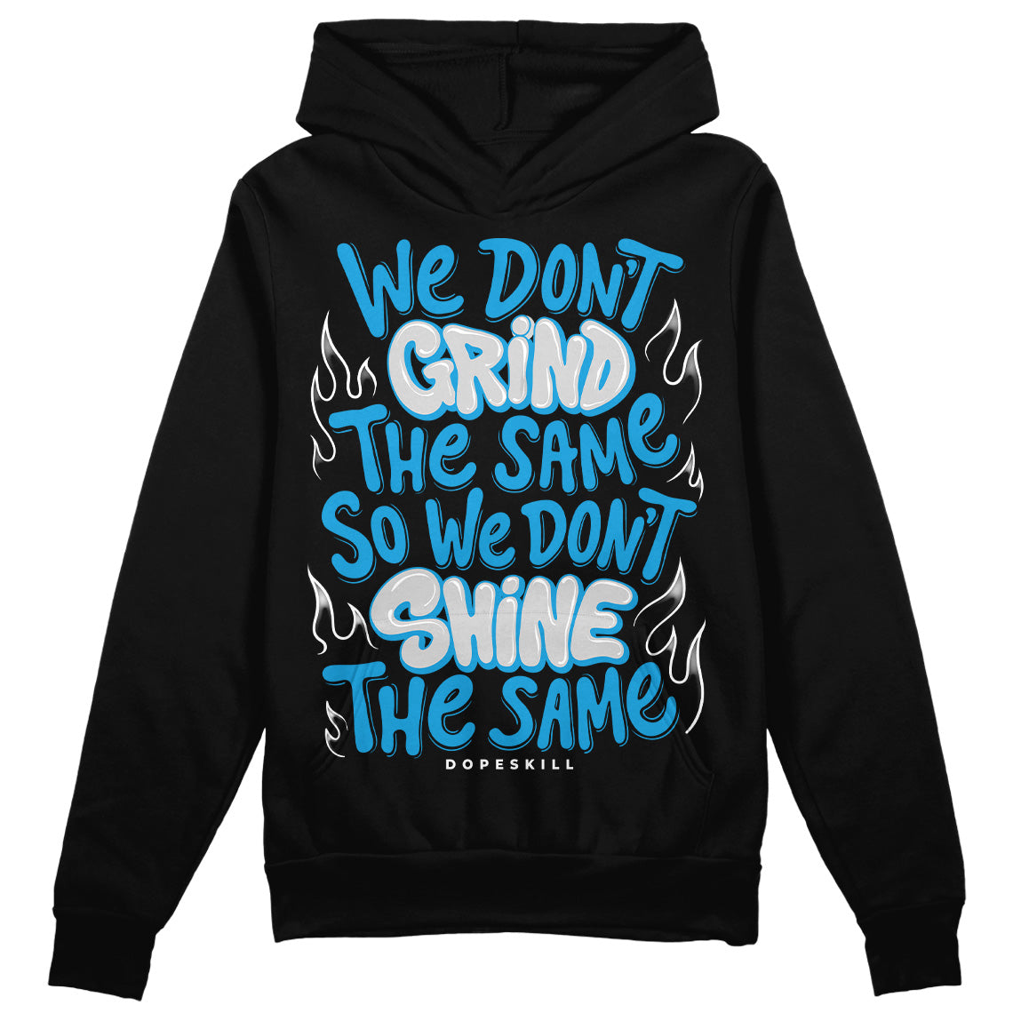 Military Blue 4s DopeSkill Hoodie Sweatshirt Grind Shine Graphic
