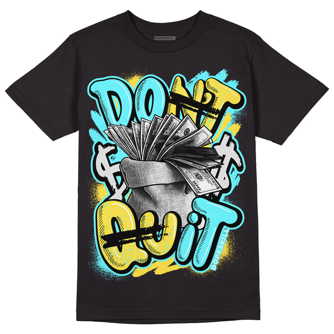 Aqua 5s DopeSkill T-Shirt Don't Quit Graphic