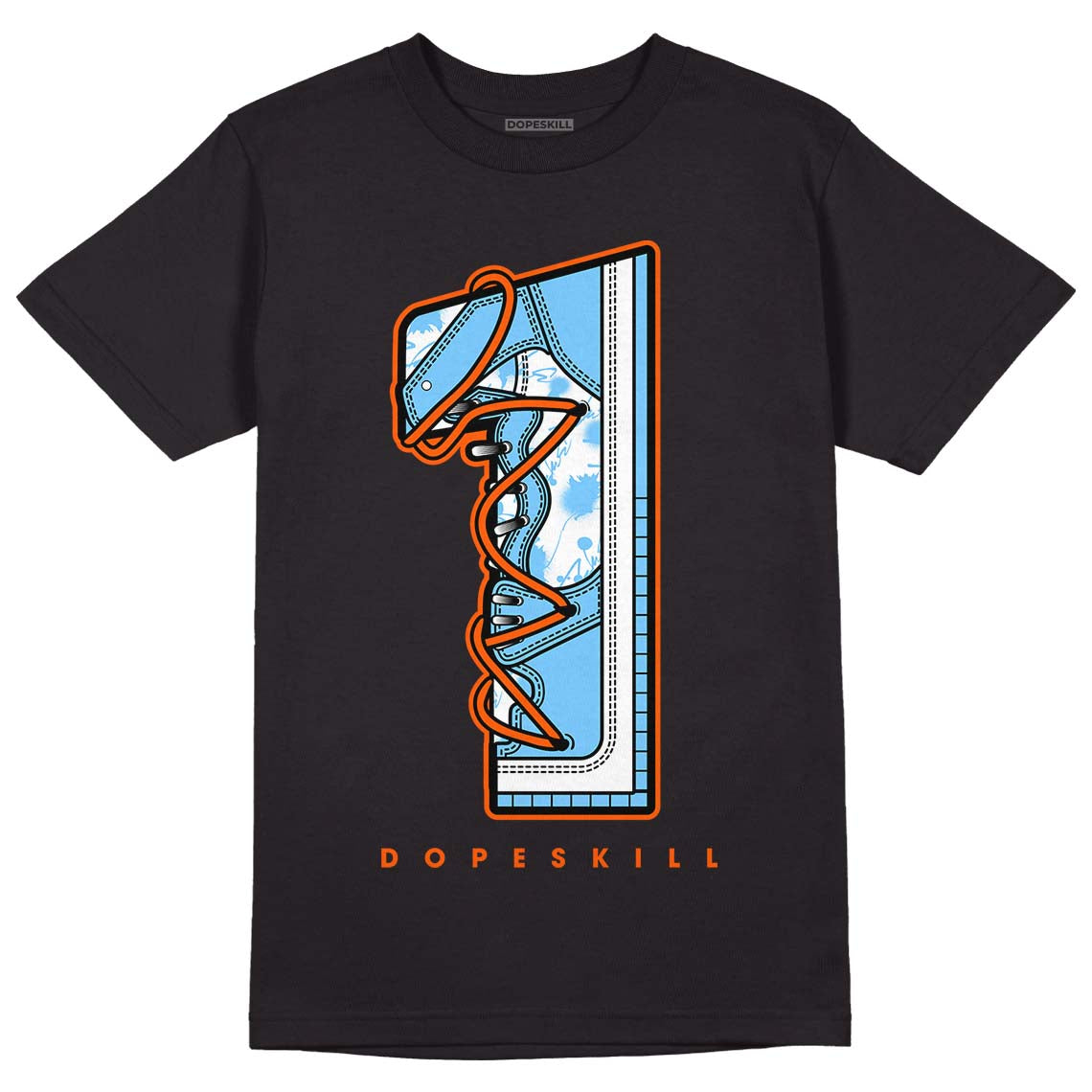 Dunk Low Futura University Blue DopeSkill T-Shirt No.1 Graphic
