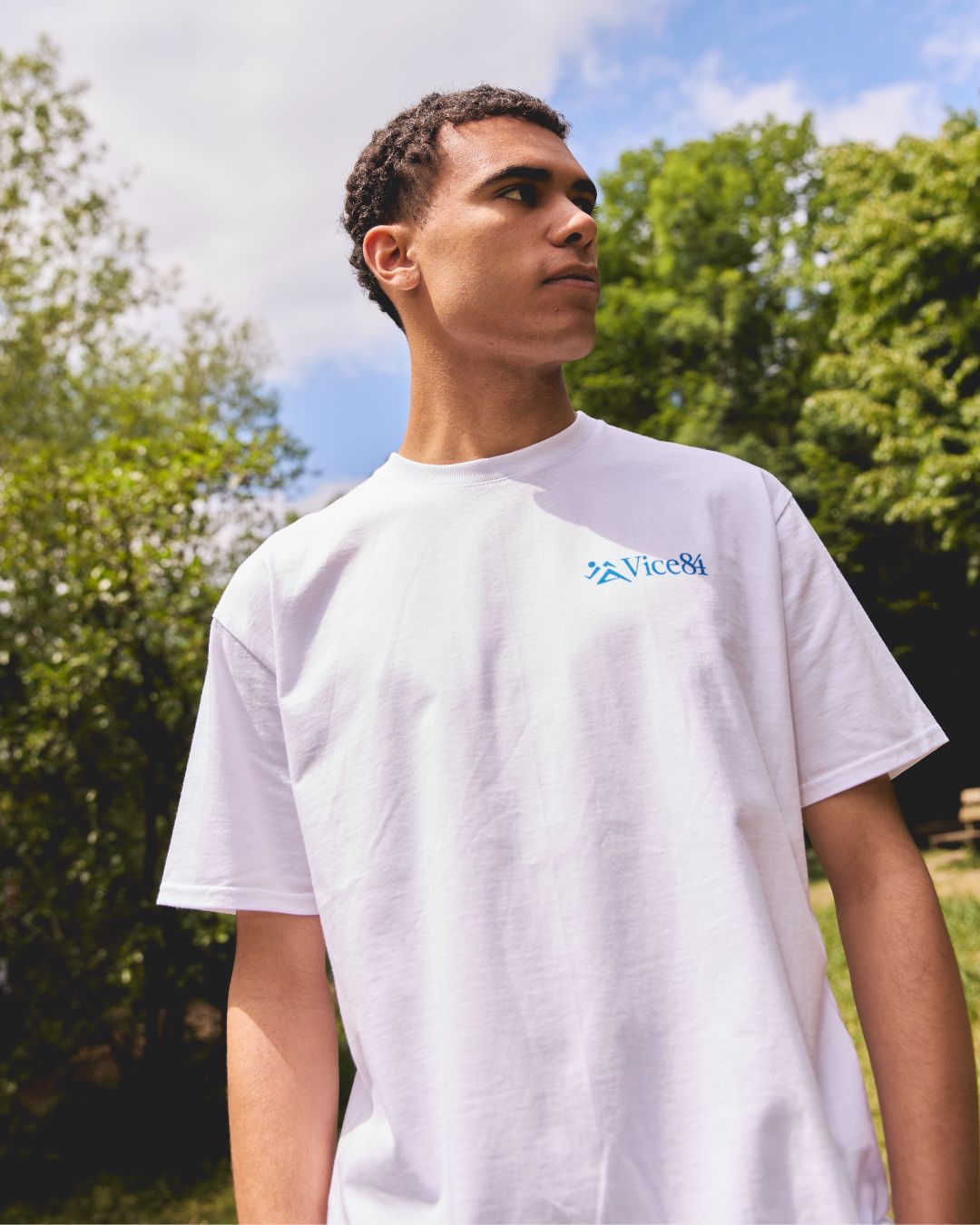 Vice 84 'Racquet Club' Tee - White