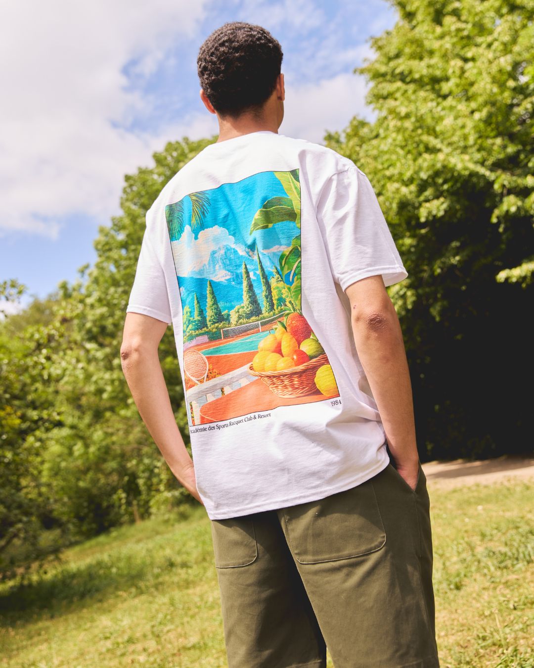 Vice 84 'Racquet Club' Tee - White