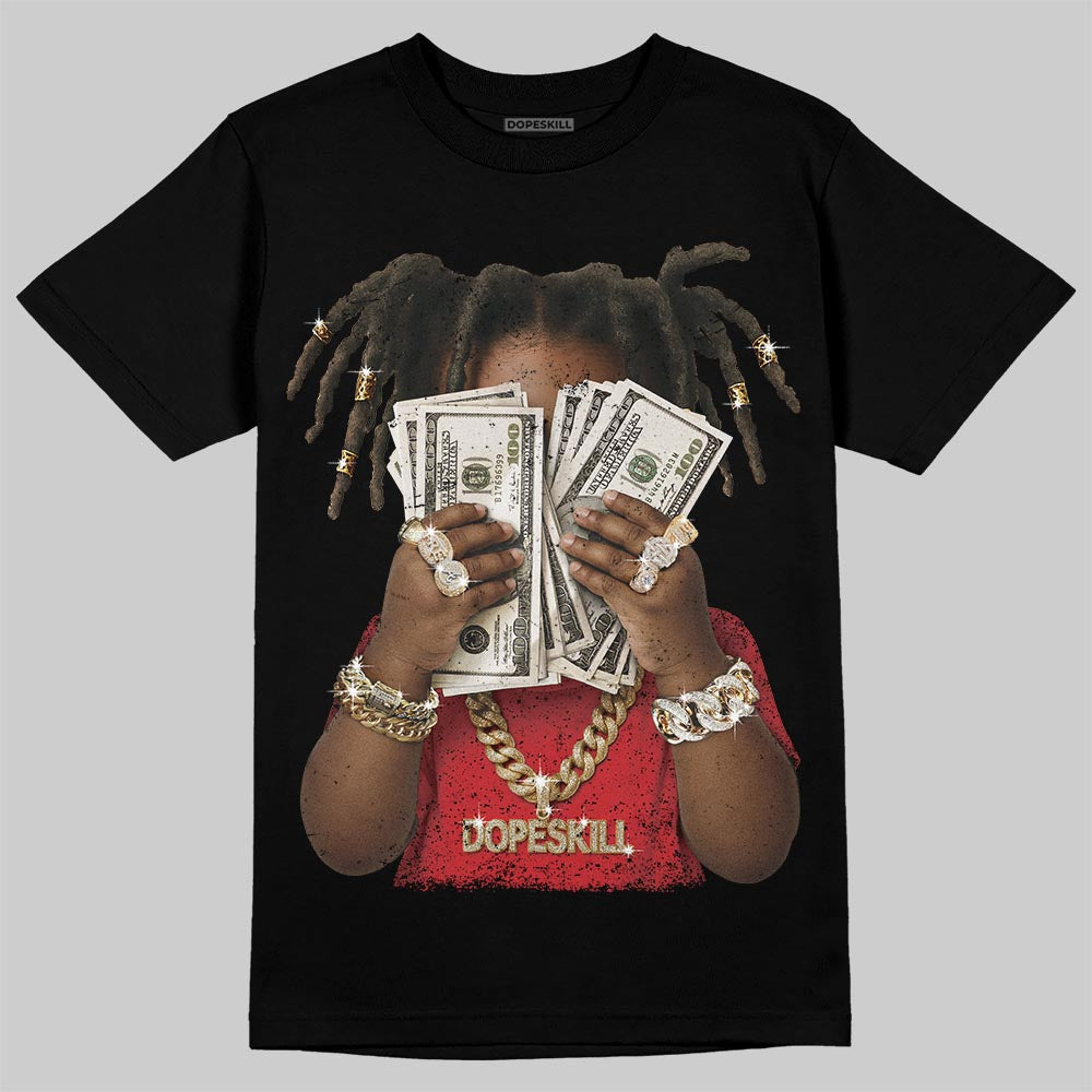 Red Cement 4S DopeSkill T-Shirt Rich Youth Graphic