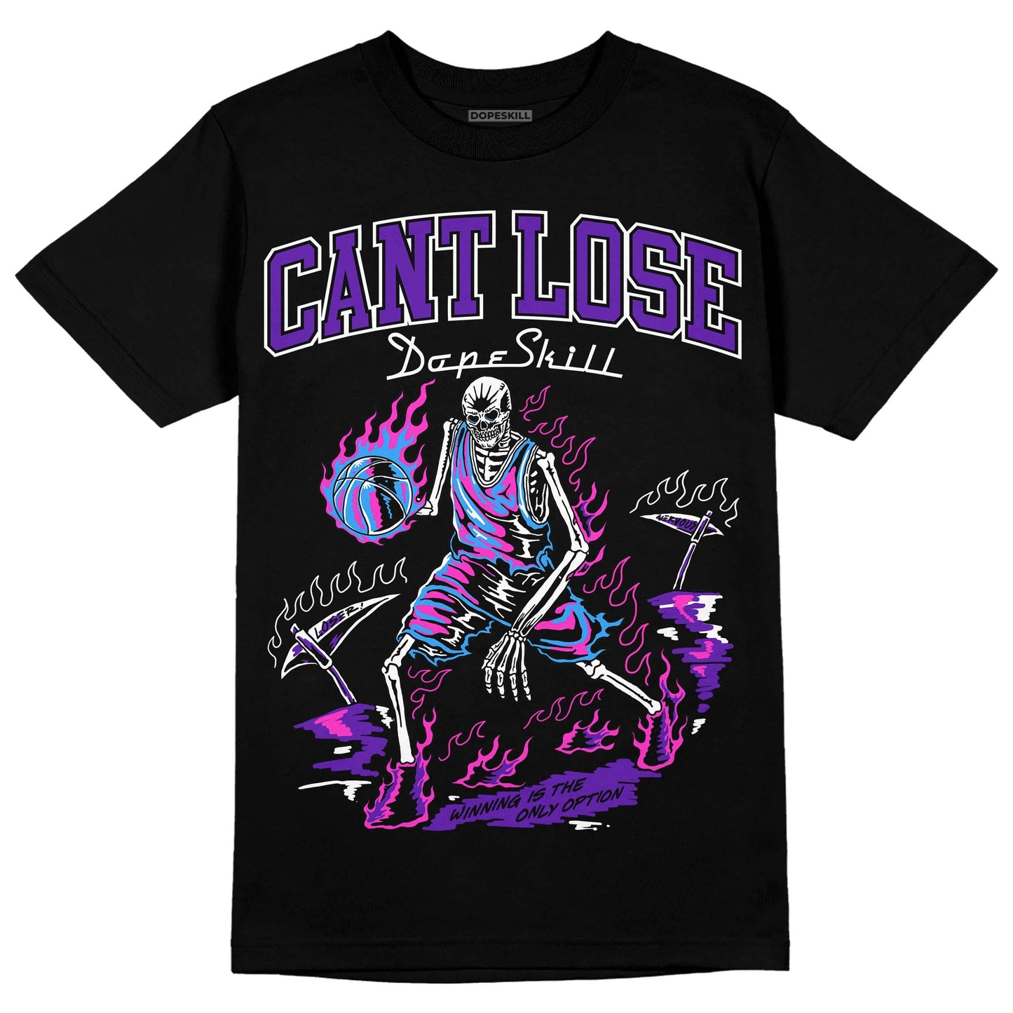 Court Purple 13s DopeSkill T-Shirt Cant Lose Graphic