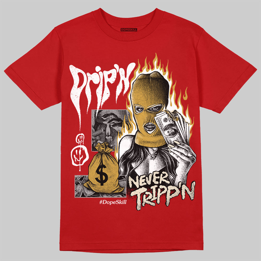 Black Toe Reimagined 1s DopeSkill T-Shirt Drip'n Never Tripp'n Graphic