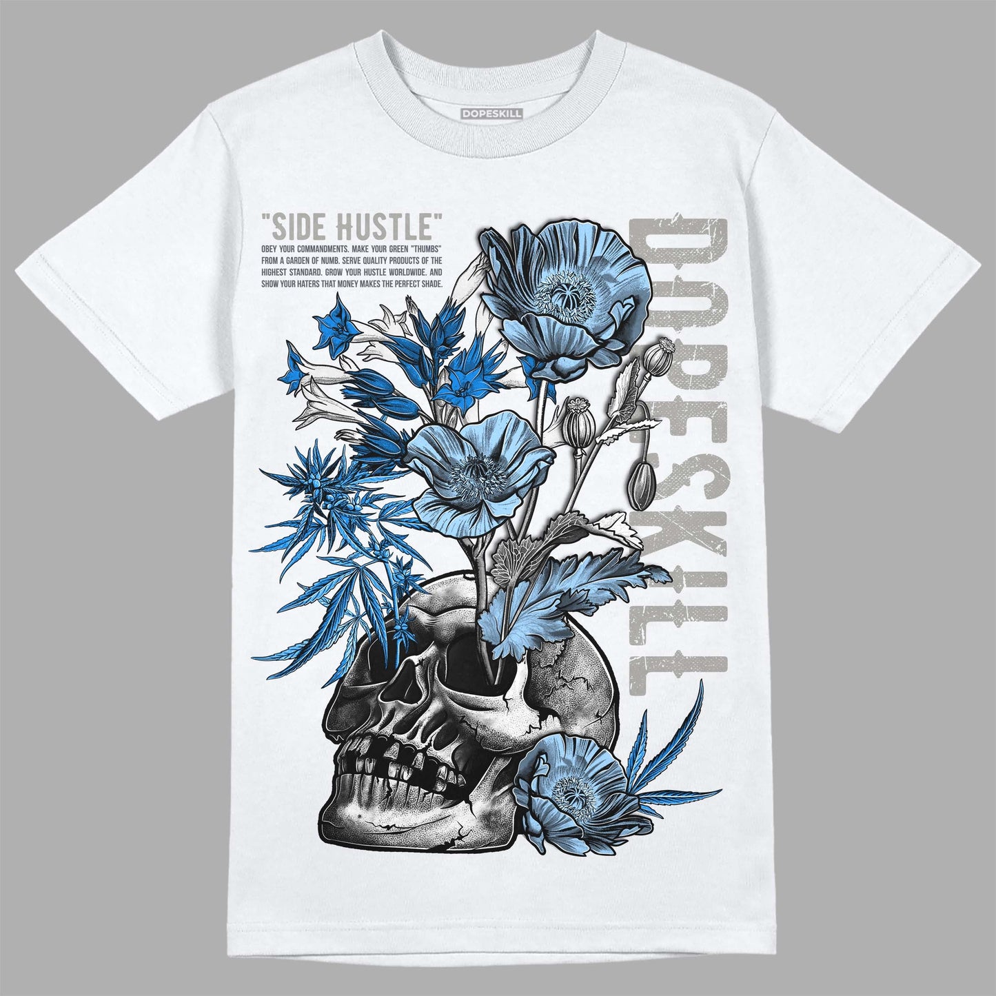 Cool Grey 11s DopeSkill T-Shirt Side Hustle Graphic