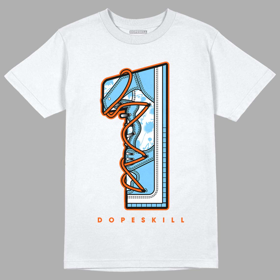 Dunk Low Futura University Blue DopeSkill T-Shirt No.1 Graphic