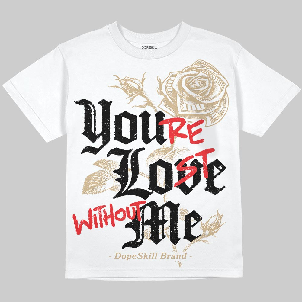 TAN Collection DopeSkill Oversize Print T-Shirt You’re Lost Without Me Graphic