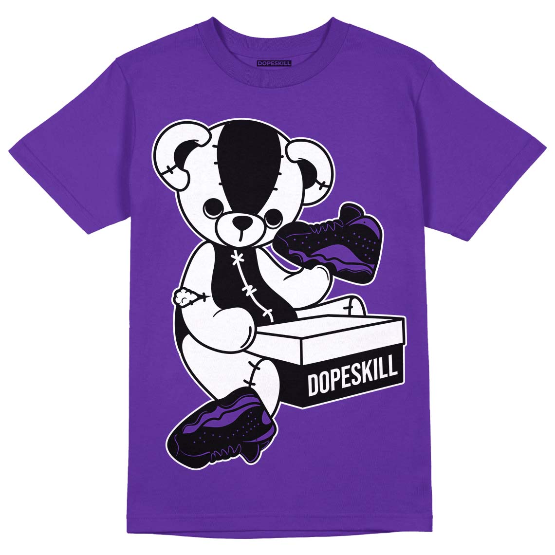 Court Purple 13s DopeSkill Purple T-shirt Sneakerhead BEAR Graphic