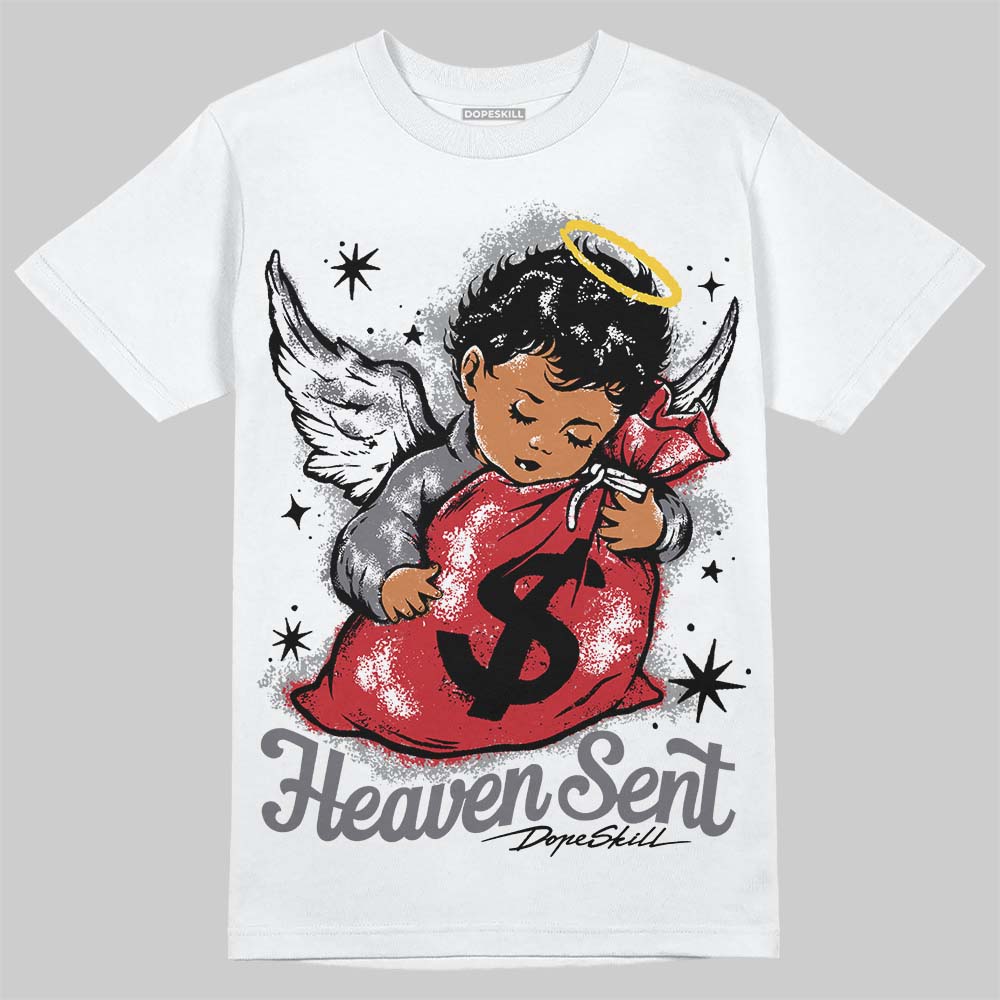 Cement Grey 3s DopeSkill T-Shirt Heaven Sent Graphic