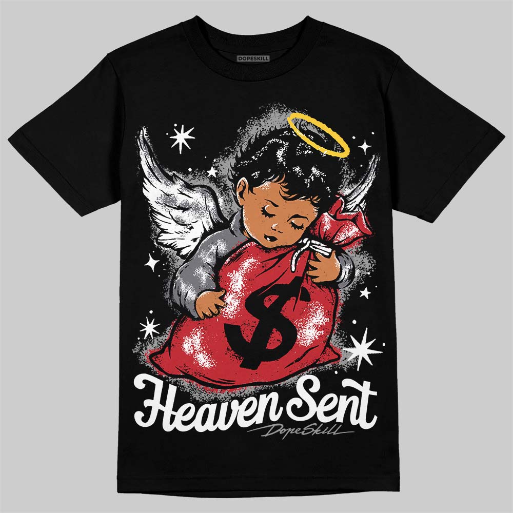 Cement Grey 3s DopeSkill T-Shirt Heaven Sent Graphic