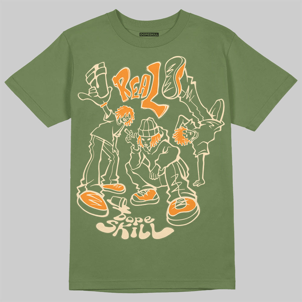 Olive 5s DopeSkill Olive T-shirt Real Y2K Players Graphic