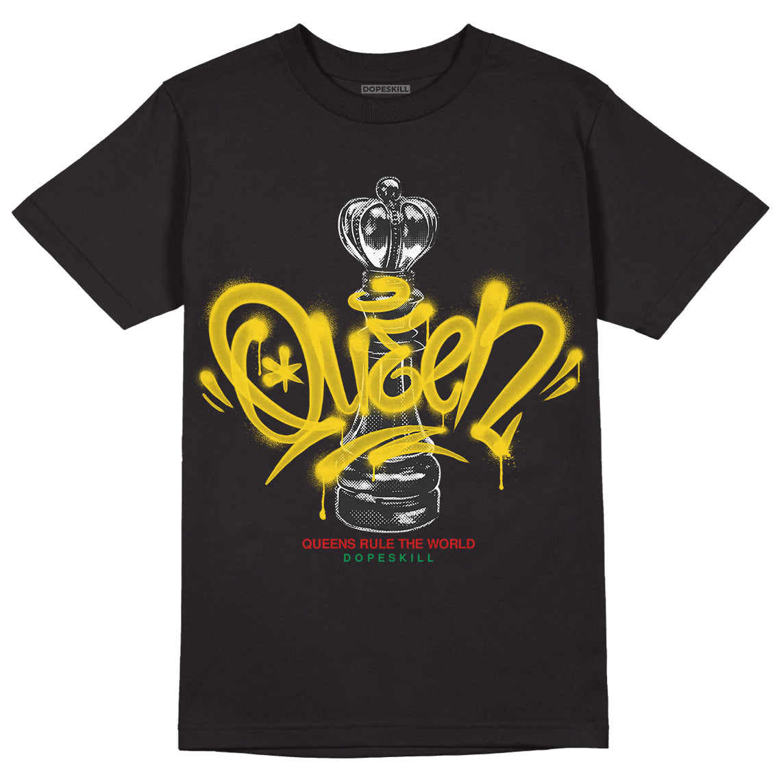 Black History Collection DopeSkill T-Shirt Queen Chess Graphic